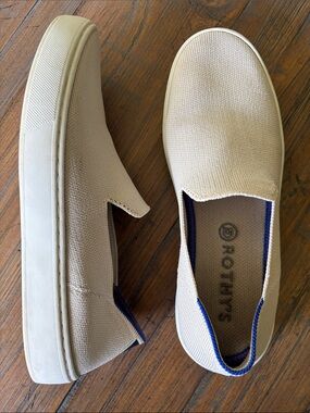 Rothy’s The Original Slip On Sneaker size 8 in color Sand
